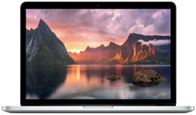 MacBook Pro 13-inch Retina, Intel Core i5 2,7 GHZ, 8GB, 128GB SSD