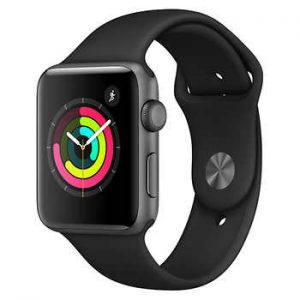 Watch Series 2 Aluminum (42mm), Space Gray, Anthracite/Black Nike Sport Band