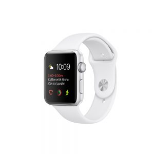 Watch Series 2 Aluminum (42mm), Silver, White Sport Band