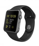 Watch 1st gen Sport (42mm), Silver, Black Sport Band Watch 1st gen Sport (42mm), Silver, Black Sport Band