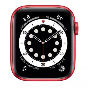 Watch Series 6 Aluminum Cellular (40mm), Red, Red Sport Band
