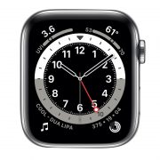 Watch Series 6 Steel Cellular (44mm), Silver, White Sport Band