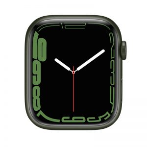 Watch Series 7 Aluminum Cellular (45mm), Green, Clover Sport Band