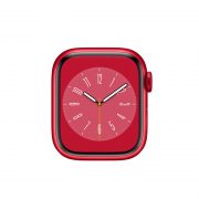 Watch Series 8 Aluminum (45mm), Red, Red Sport Band