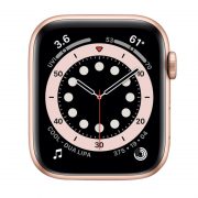 Watch Series 6 Aluminum (40mm), Gold, Black Sport Band
