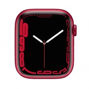 Watch Series 7 Aluminum (45mm), Red, Red Sport Band