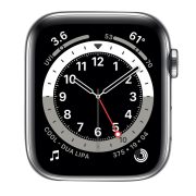 Watch Series 6 Steel Cellular (44mm), Silver, Midnight Blue Sport Band