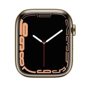 Watch Series 7 Steel Cellular (45mm), Gold, Gold Milanese Loop