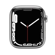 Watch Series 7 Steel Cellular (45mm), Silver, Midnight Blue Sport Band
