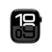 Watch Series 10 Aluminum Cellular (46mm), Jet Black, Black Sport Band