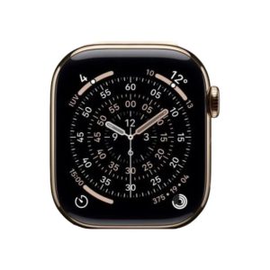 Watch Series 11 Titanium Cellular (42mm), Gold, Black Sport Band